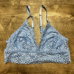 Aerie Blue Bralette Size Small
